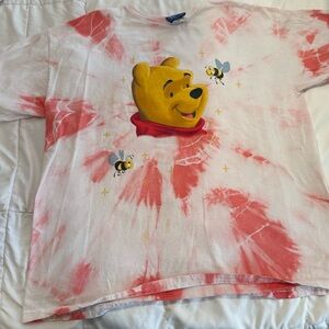 Disney Pooh Graphic Tee - White, Yellow & Coral Accents